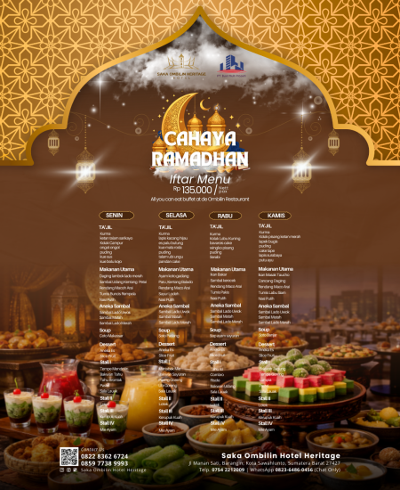 Cahaya Ramadhan Iftar Package Saka Ombilin Heritage Hotel - 3